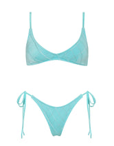 MAIA - SKY HIGH Blue Crop Bikini Set