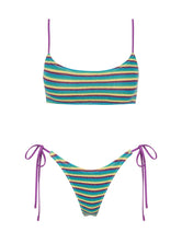 MICA ORCHARD CROCHET STRIPE Scoop Bikini Set