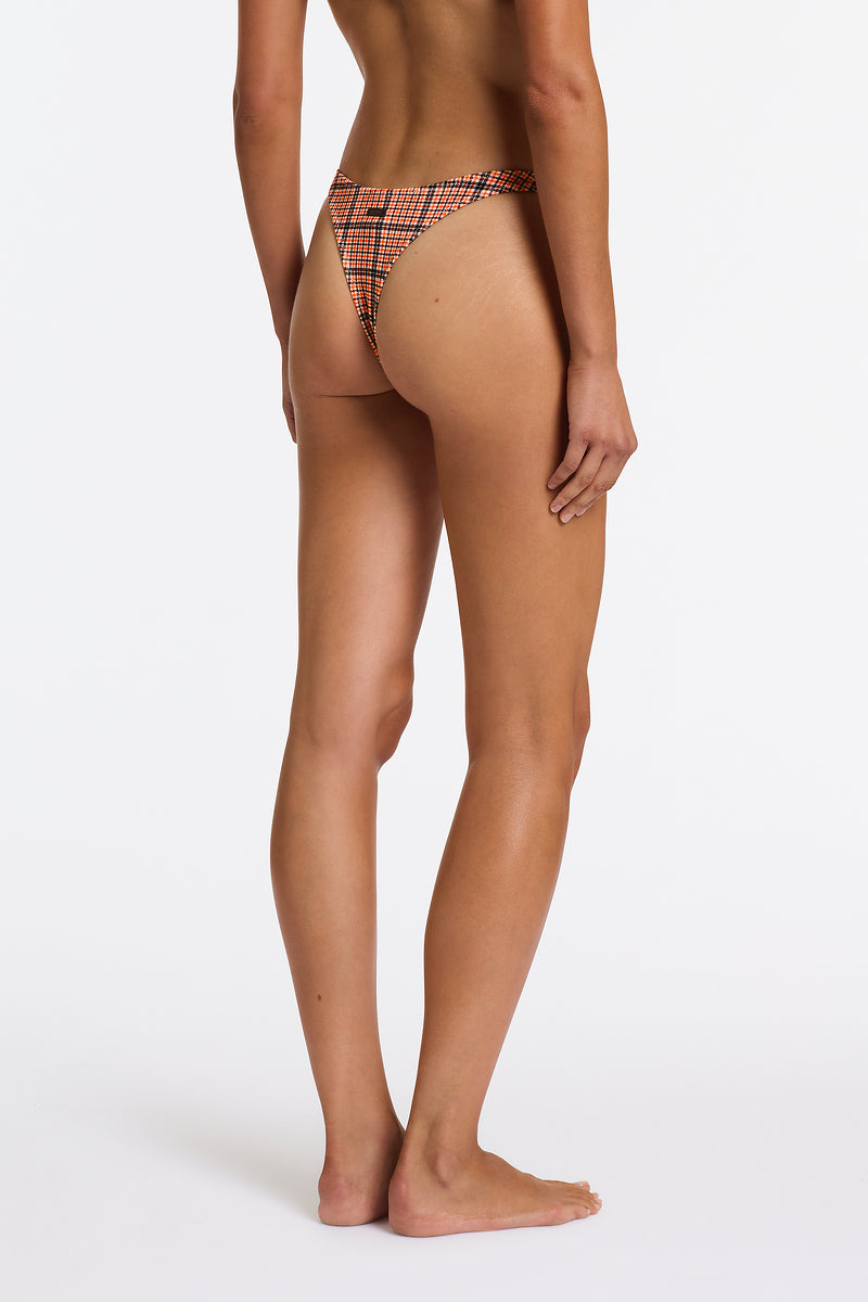 ESTE JAM VELVET CHECK Scoop Bikini Set