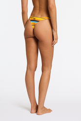 DARA TORE Stripe Triangle Bikini Set