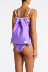 MIMA GRAPE Neoprene Crop Bikini Set