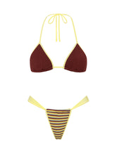VINCA BUTTER CROCHET STRIPE Triangle Bikini Set