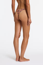 VINCA JAM VELVET CHECK Triangle Bikini Set
