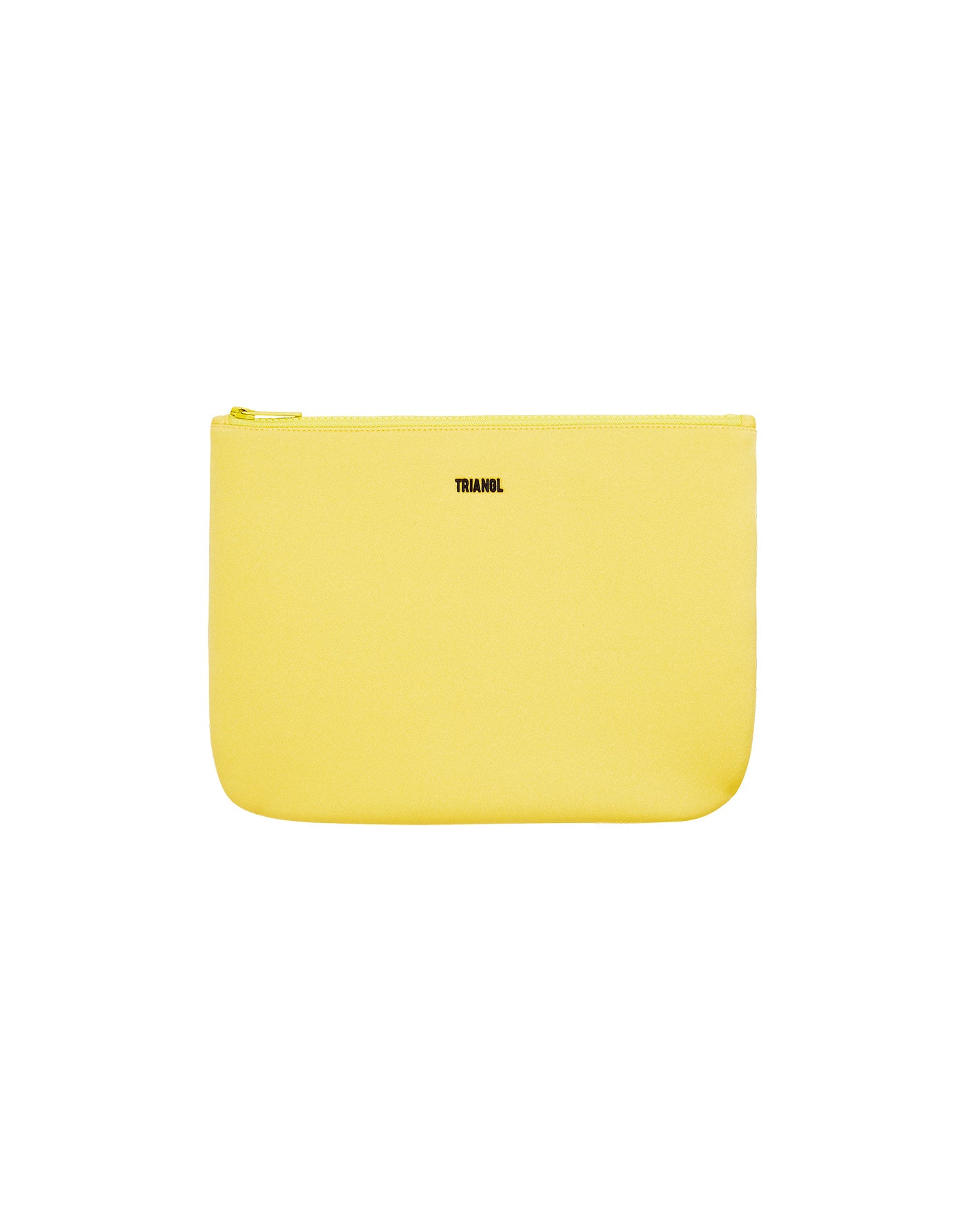 LEMON - Yellow Neoprene Zip Pouch