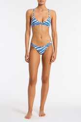 Maia Zebra Triangl Blue Zebra Bikini
