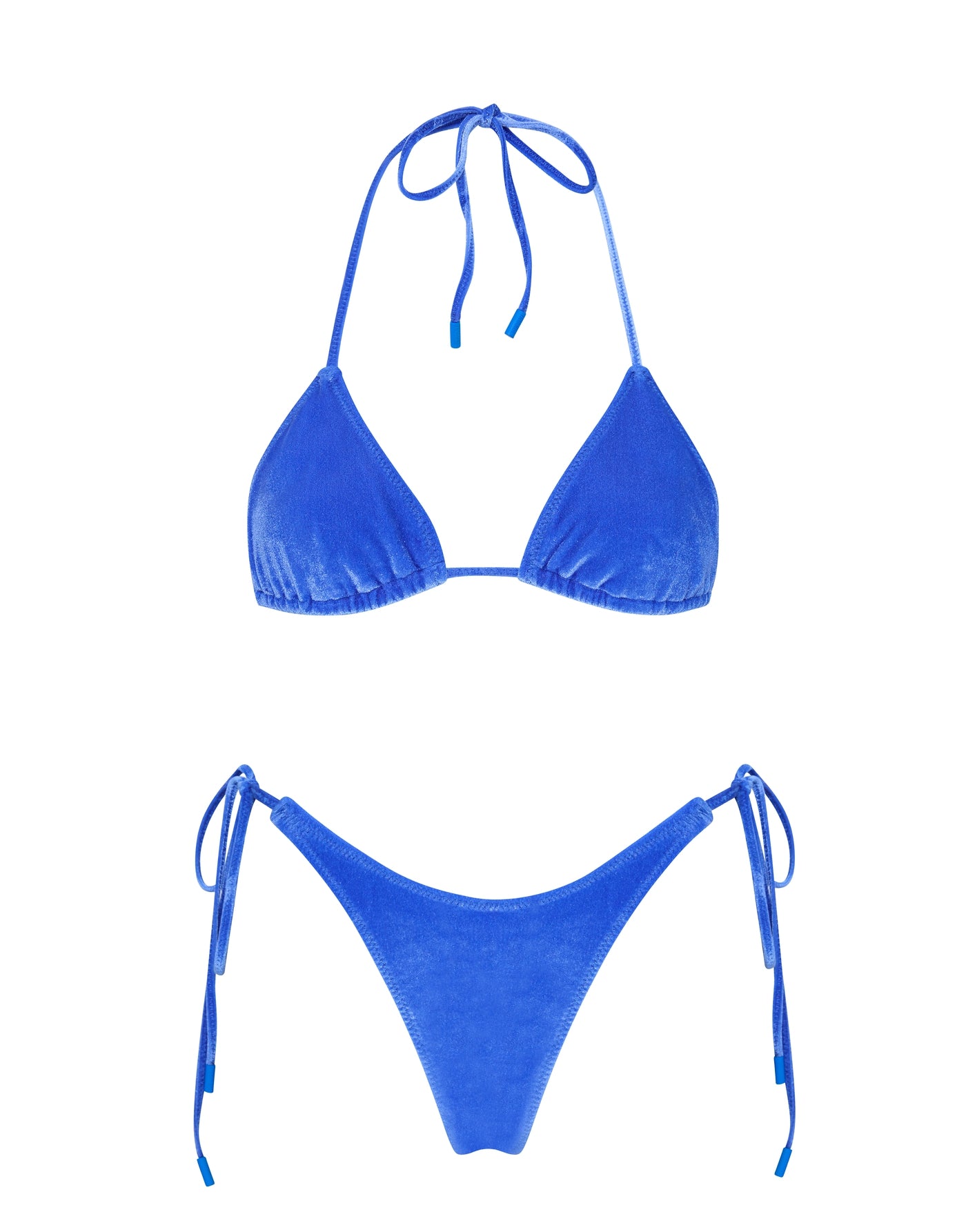 Swim, Blue Sparkle Triangl Bikini