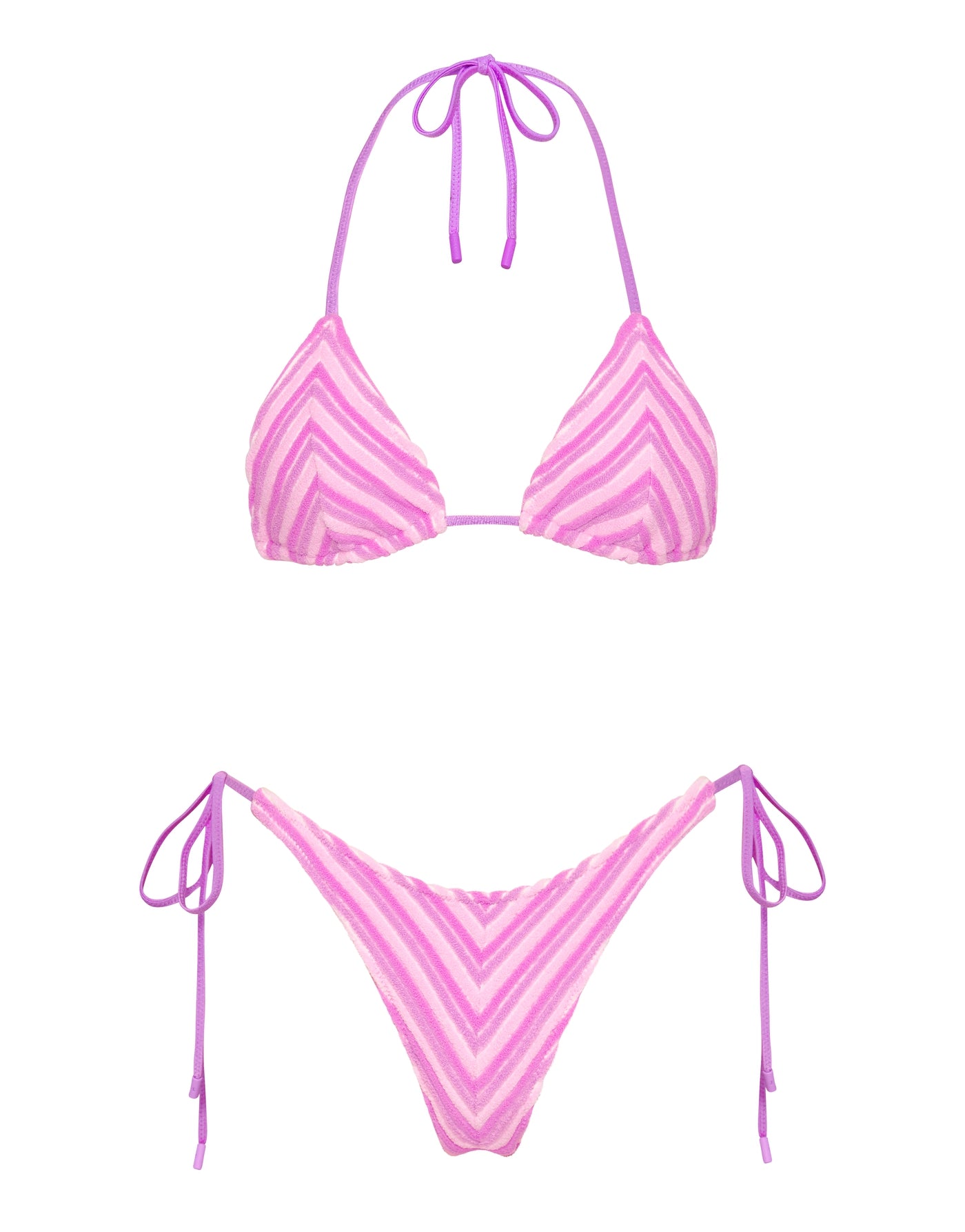 Triangl Vinca Sherbet Stripe Bikini Top