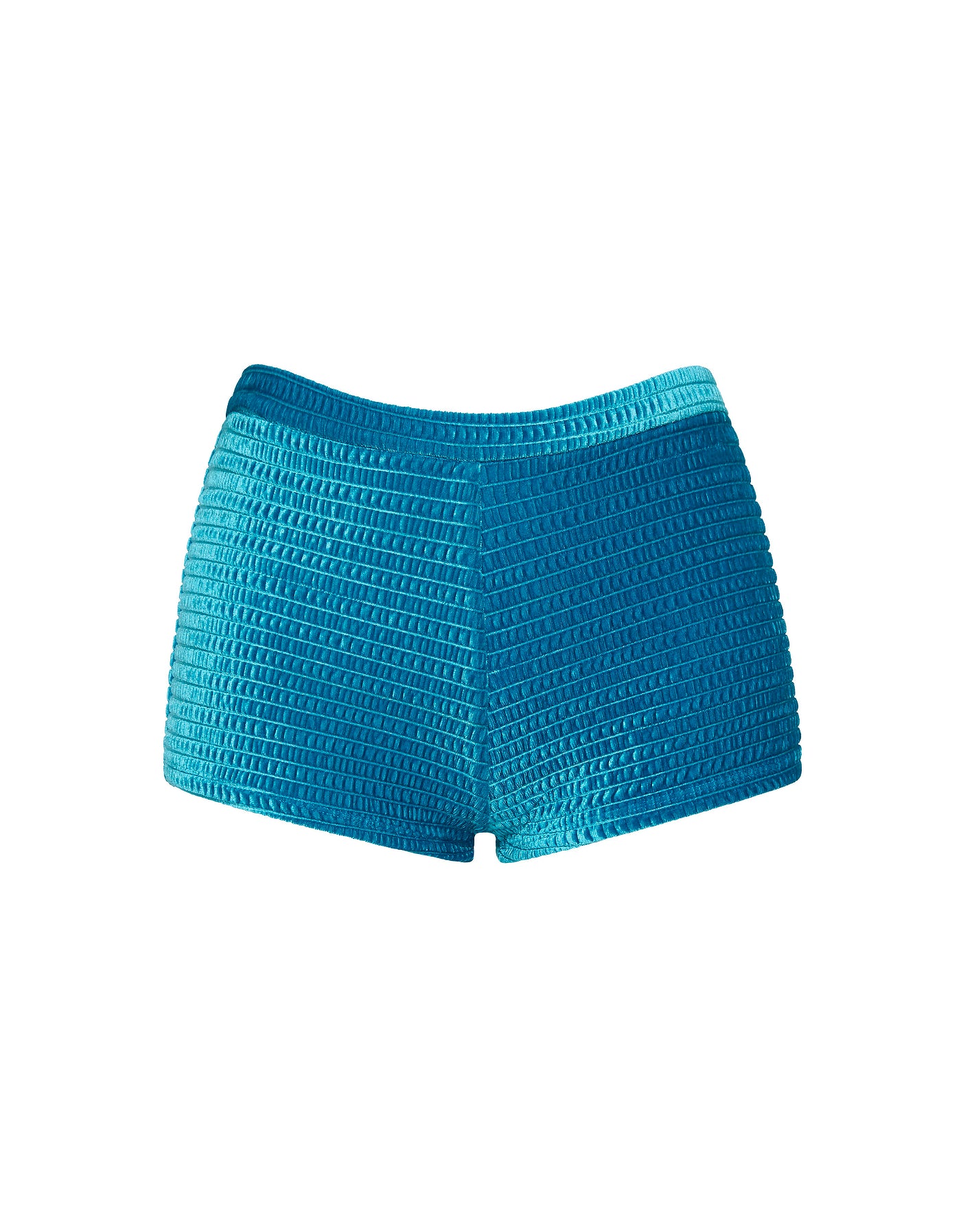 Celeste Maura Triangl Blue Velvet Shorts