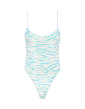 Cova Pezz Triangl One Piece in Blue Zebra