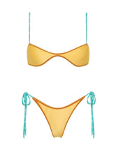 ESTE CANARY CRUSH Neoprene Halter Bikini Set