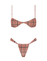 ESTE JAM VELVET CHECK Scoop Bikini Set
