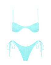 Este Jave Triangl Blue Textured Bikini