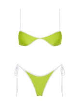 ESTE LIME Neoprene Scoop Bikini Set