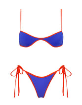 ESTE SALA Blue Scoop Crop Bikini Set 