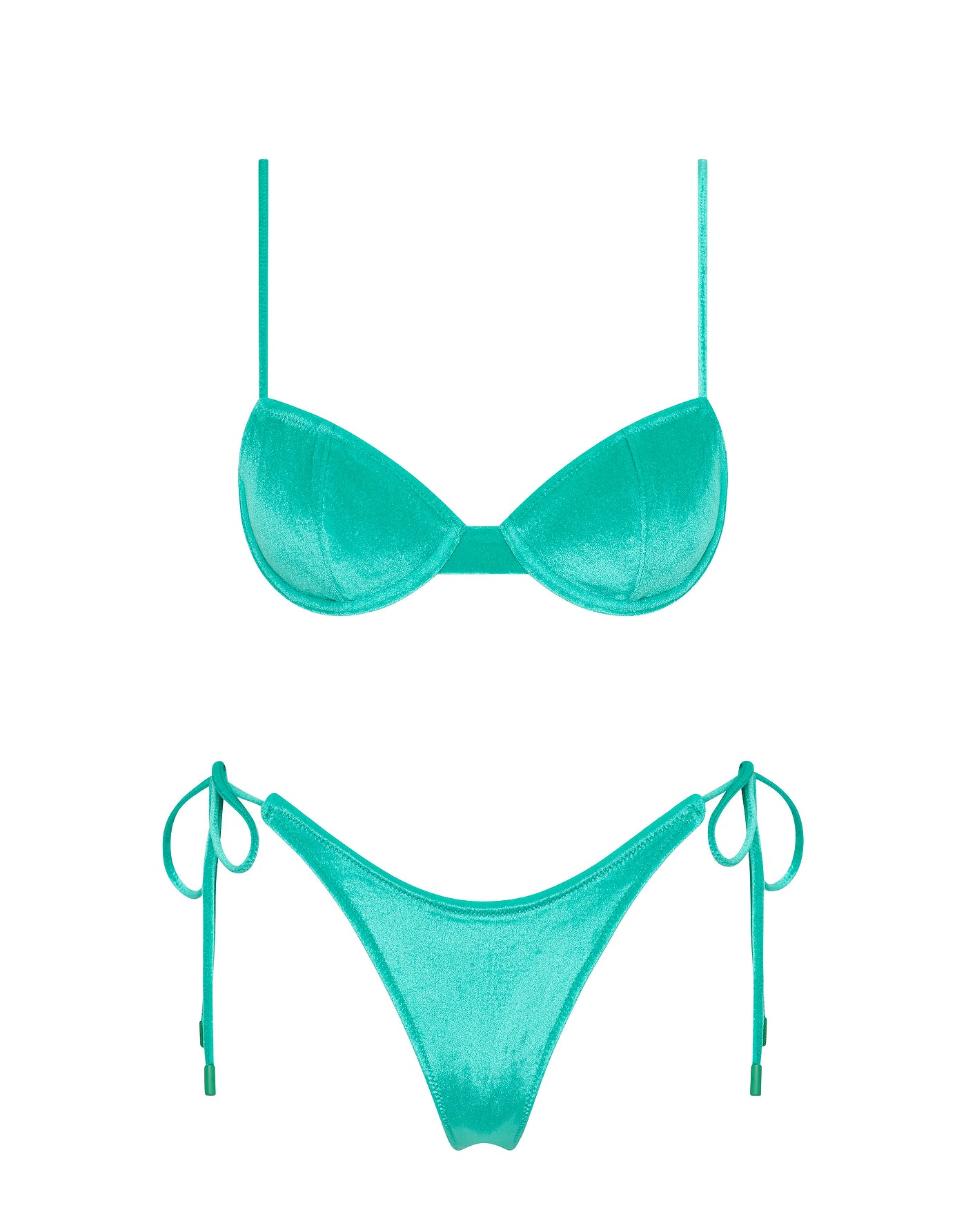 JARA EVOR Velvet Balconette Bikini Set
