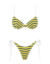 JARA LEMONADE Crochet Stripe Balconette Bikini