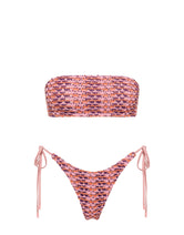 KAYA - BLOSS Pink Crochet Bandeau Bikini Set