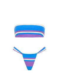 LUCE - CITARA Ribbed Bandeau Bikini Set