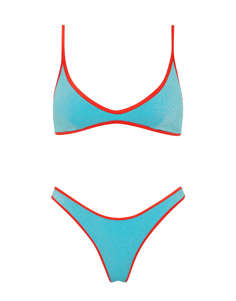 BRA盤76年オリジ！ Verocaiアレンジレア盤！Tim Maia/Same MAIA AZURE SPARKLE Crop Bikini Set – Triangl