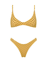 MAIA BUTTERSCOTCH DOT Scoop Bikini Set