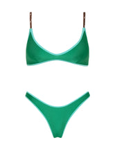 MAIA JADED GREEN Neoprene Crop Bikini Set