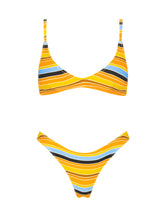 MAIA TORE Stripe Scoop Bikini Set