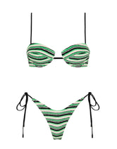 MALA MINT SLICE STRIPE Terry Towelling Balconette Bikini