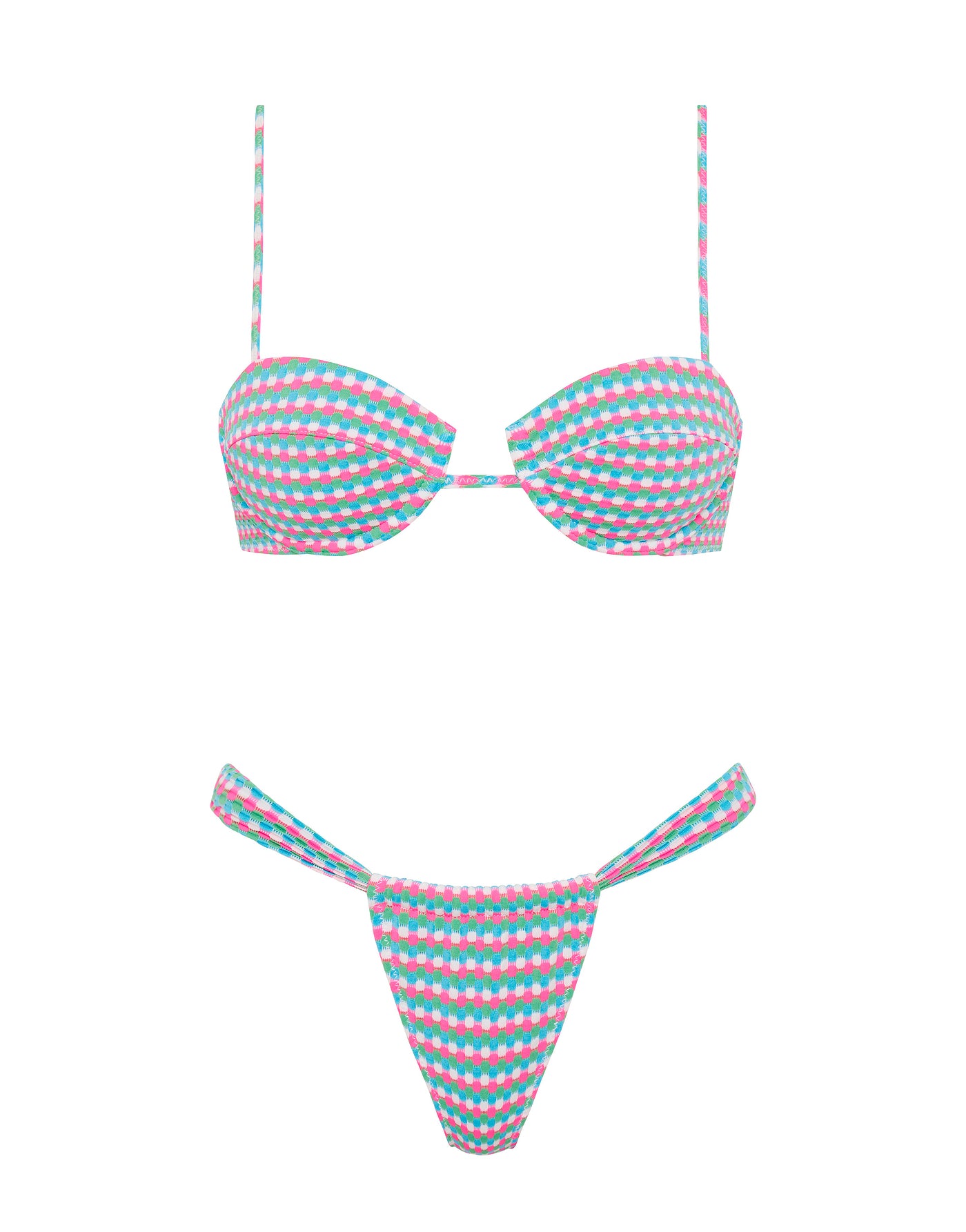 MALA - MULBERRY Textured Balconette Bikini Set