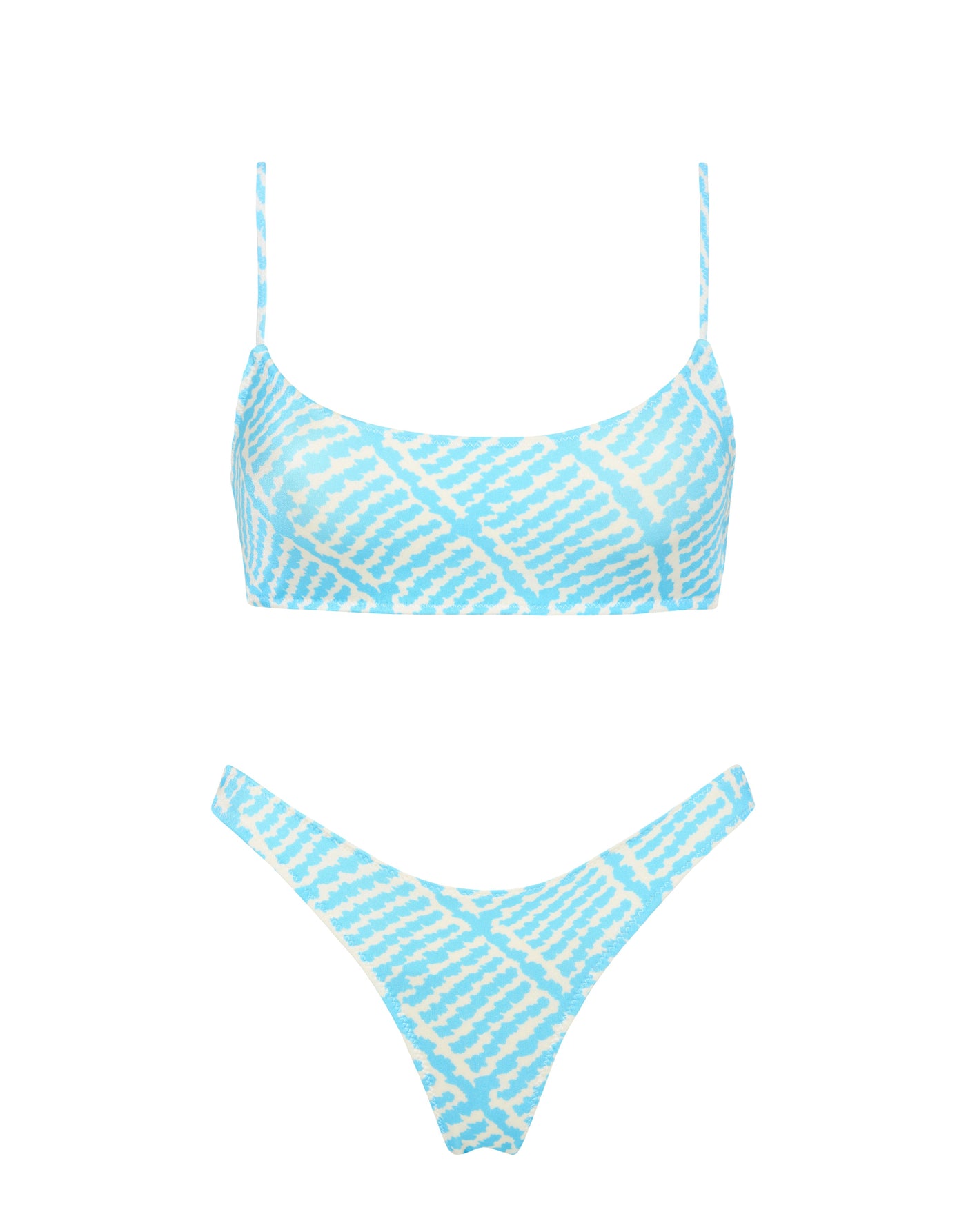 Mica Eyla Triangl Blue Printed Bikini