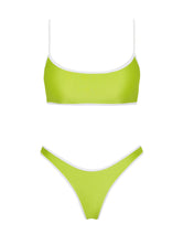MICA LIME Neoprene Scoop Bikini Set