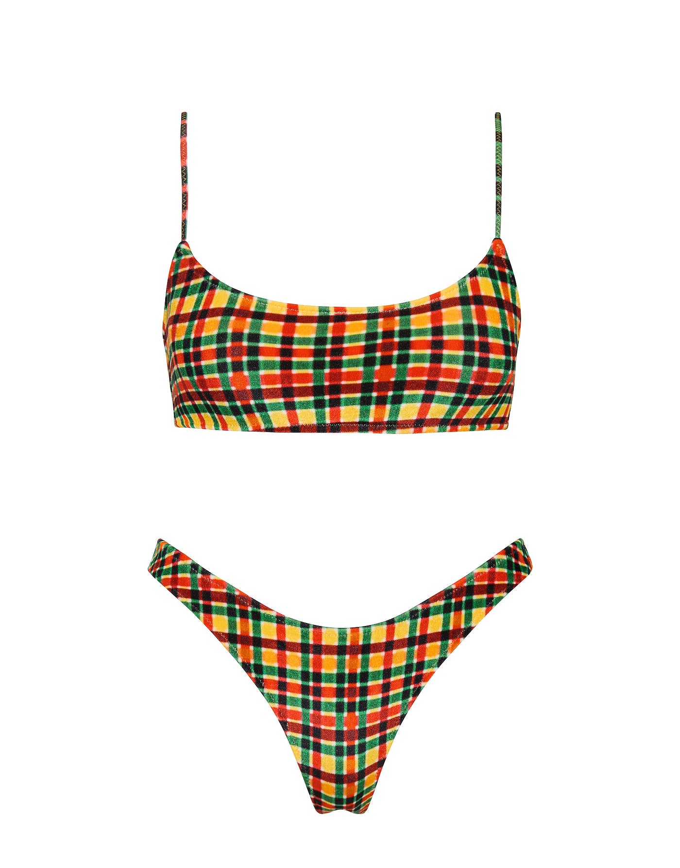 MICA - NEMONE Velvet Crop Bikini Set