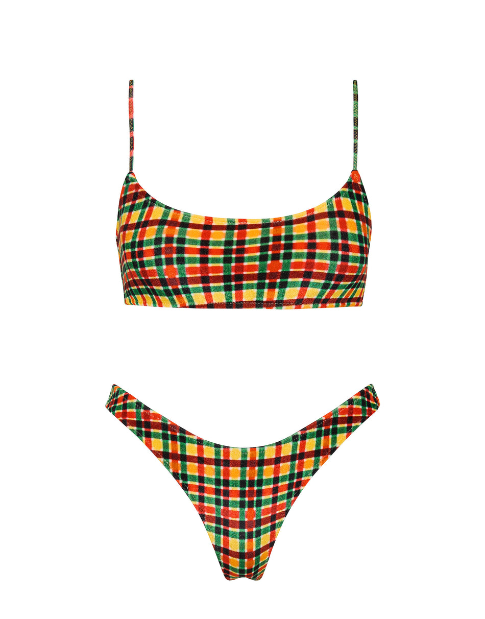 Yellow Velvet Bikini