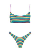MICA ORCHARD CROCHET STRIPE Scoop Bikini Set