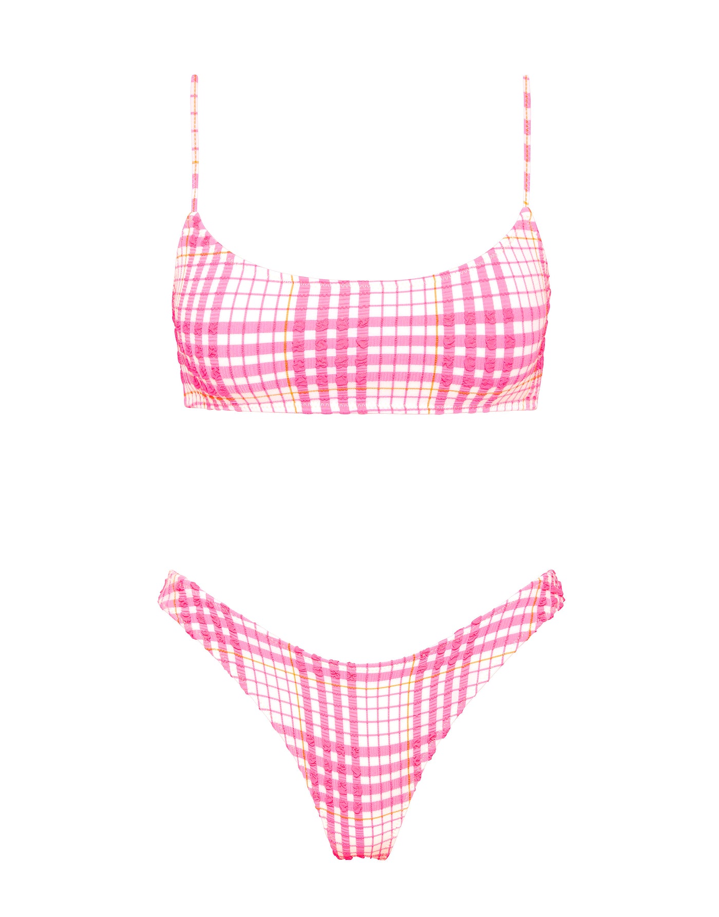 MICA PETALI Pink Scoop Bikini Set