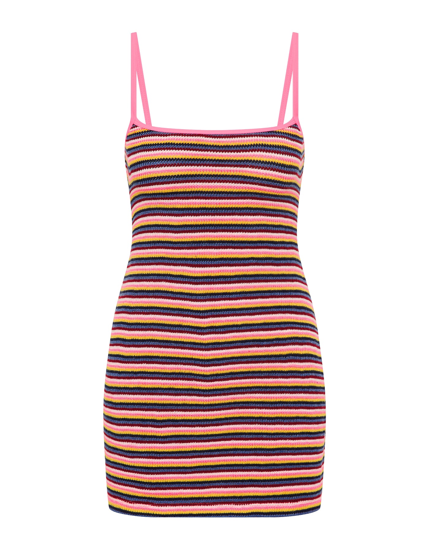 MINNI LONI Stripe Crochet Mini Dress