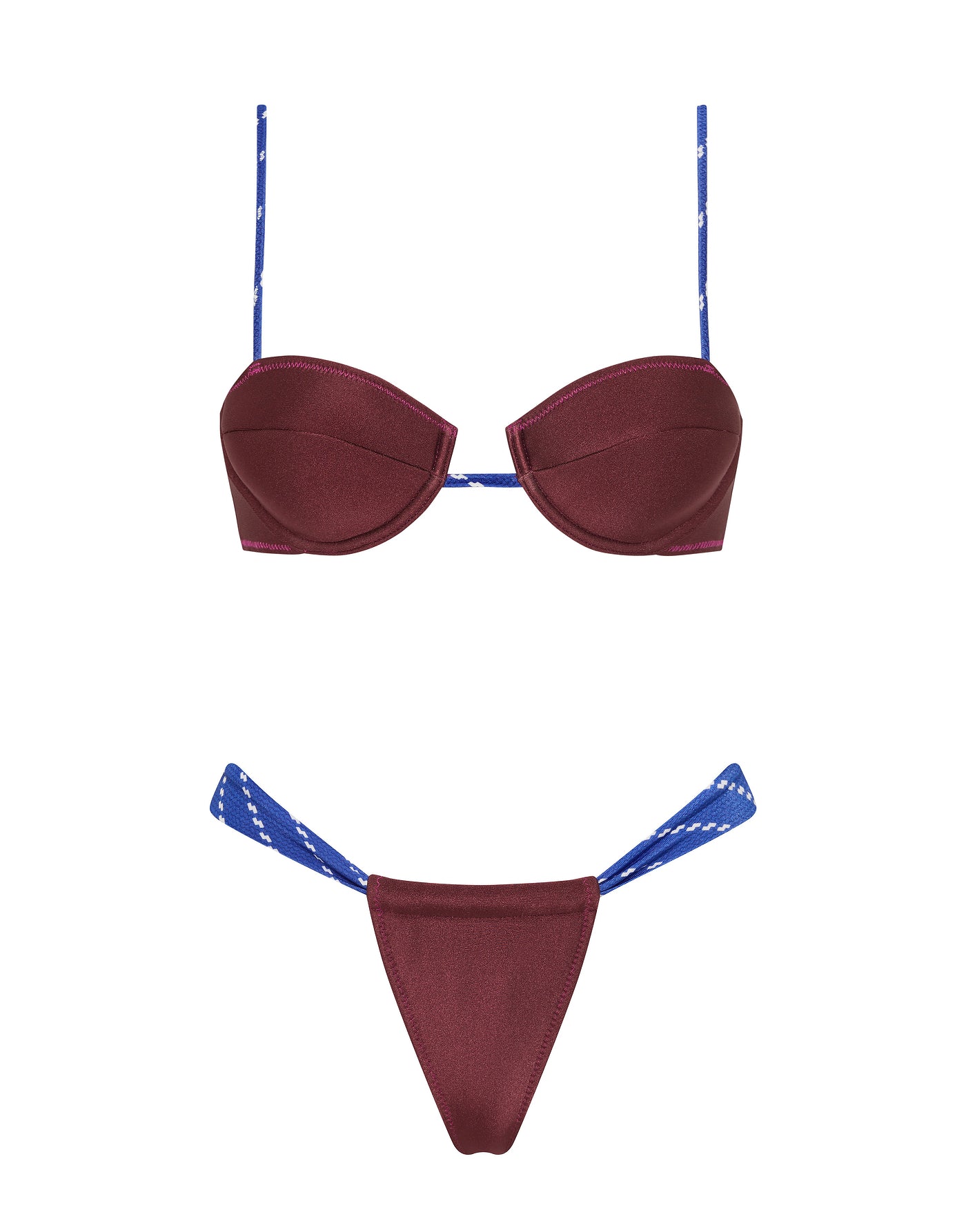 PALMA FARO Neoprene Balconette Bikini Set – Triangl PALMA FARO Neoprene Balconette Bikini Set – Triangl
