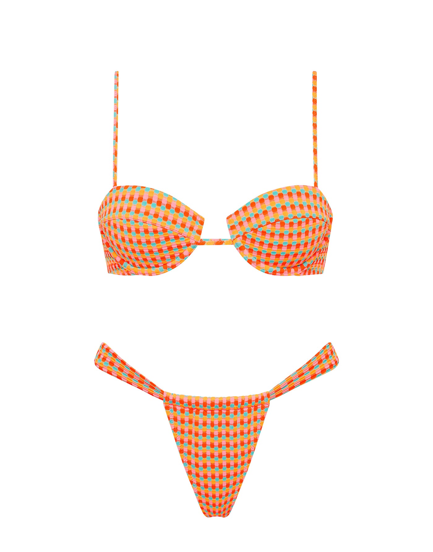 Palma Gara Triangl Textured Multicoloured Bikini 