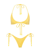 SOFI BUTTER Yellow Halter Bikini Set