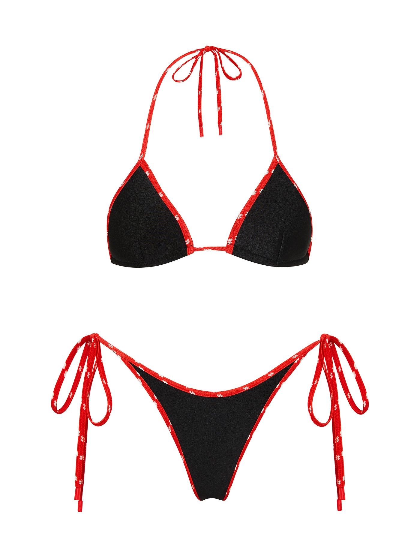 VINCA BOSSA Neoprene Triangle Bikini Set
