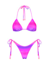 Vinca Chari Triangl Pink Purple Velvet Bikini