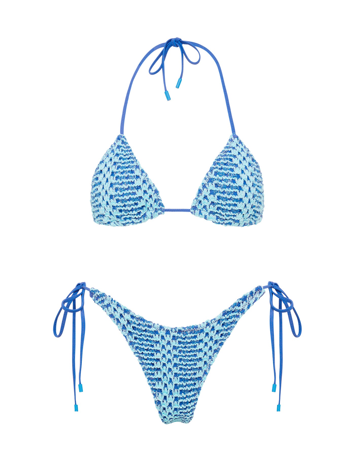 Vinca Dello Triangl Blue Sparkle Crochet Bikini