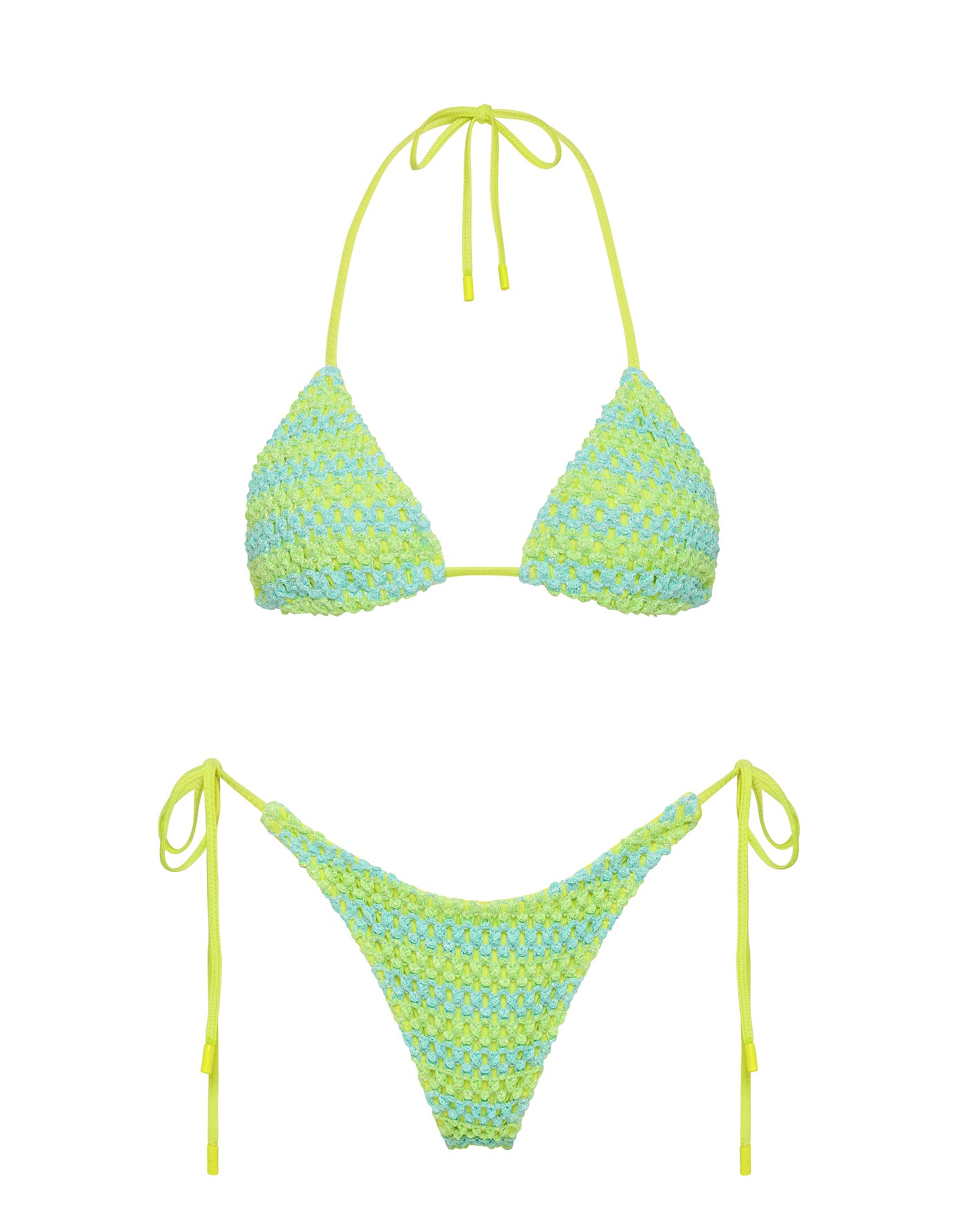 VINCA - FESH Crochet Triangle Bikini Set