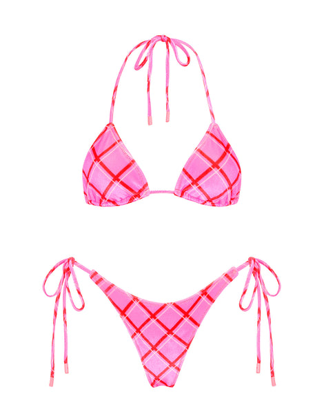 VINCA HALA Velvet Triangle Bikini Set