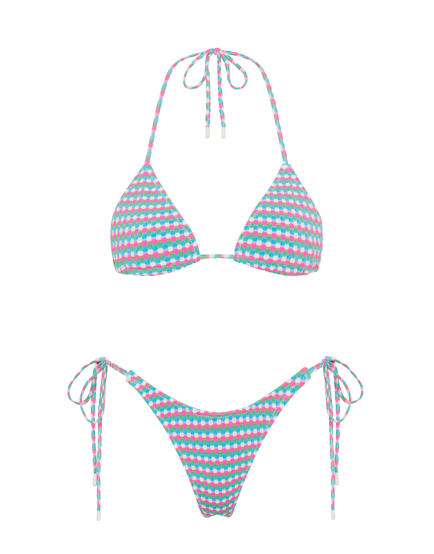 VINCA MULBERRY Purple Triangle Bikini Set