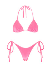 VINCA PINK CANDY VELVET Triangle Bikini Set
