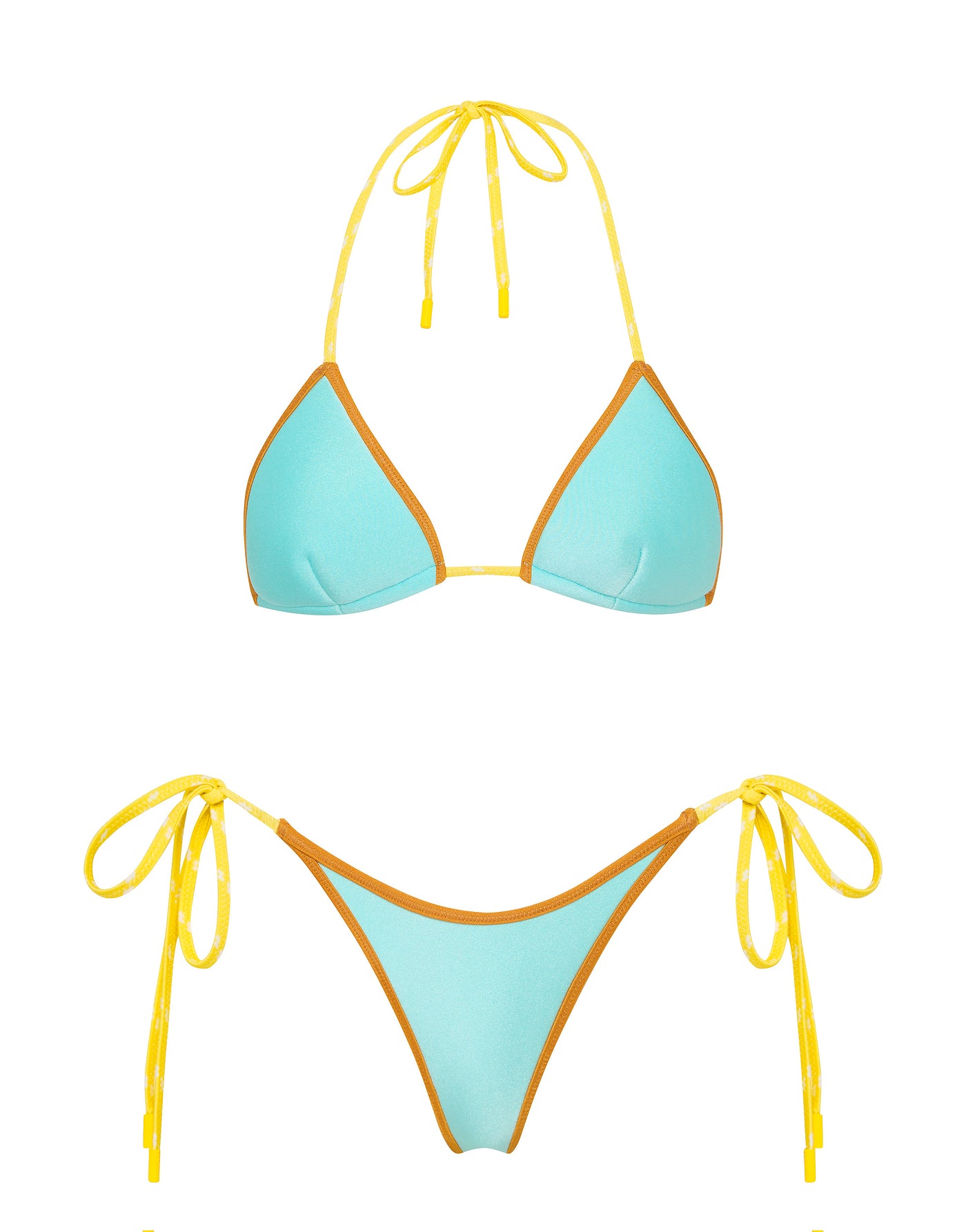 VINCA ROQUE Neoprene Triangle Bikini Set