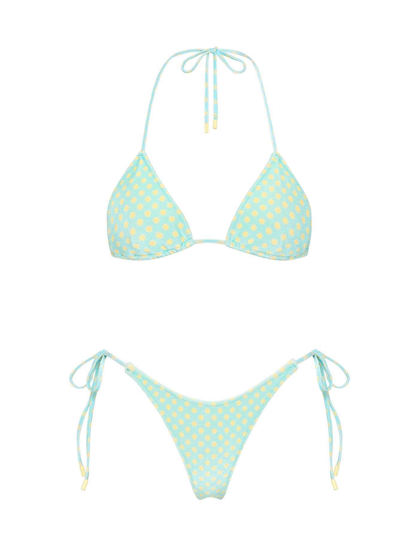 VINCA SUN SPRINKLE Polka Dot Triangle Bikini Set