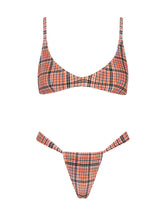 MAIA JAM VELVET CHECK Crop Bikini Set