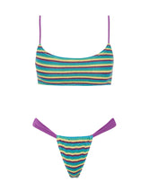 MICA ORCHARD CROCHET STRIPE Scoop Bikini Set