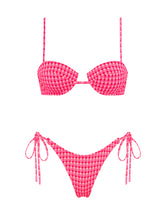 PALMA - ADAO Pink Textured Balconette Bikini Set